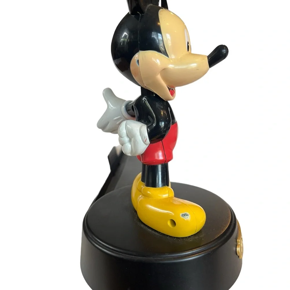 Disney Mickey Talking‎ Animated Picture Frame Holder Bobble Head - TESTED WORKS!